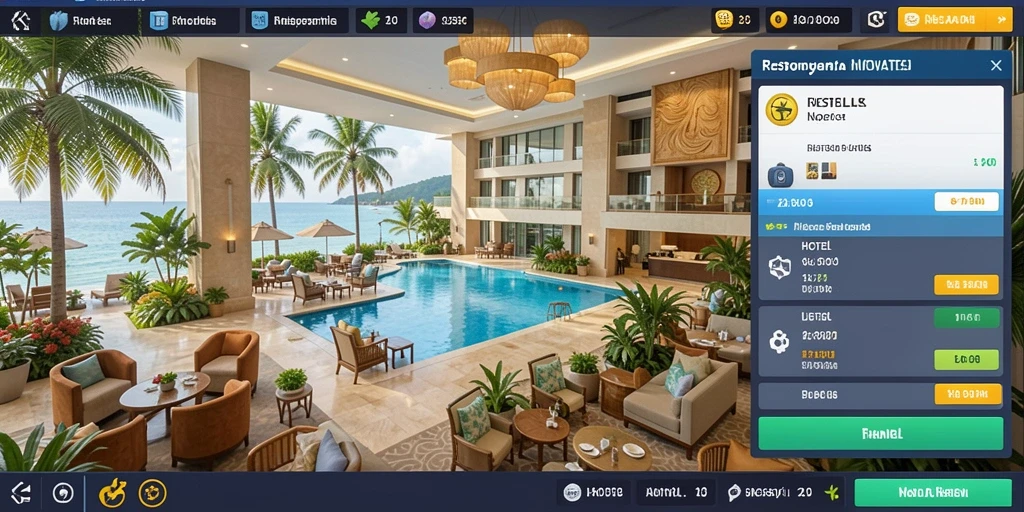Screenshot menunjukkan pemandangan indah dalam game.